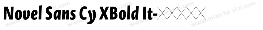 Novel Sans Cy XBold It字体转换